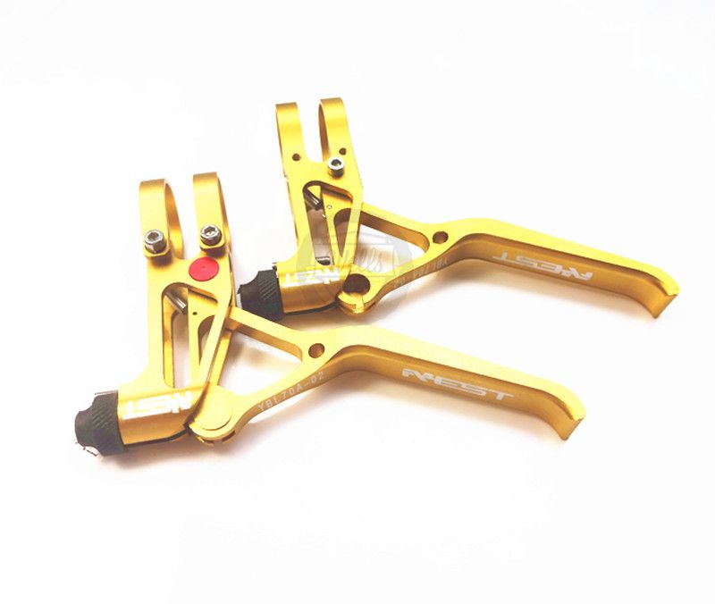 Gold AEST V Brake Lever Mechanical Disc Brake Lever MTB Aluminum ALLOY