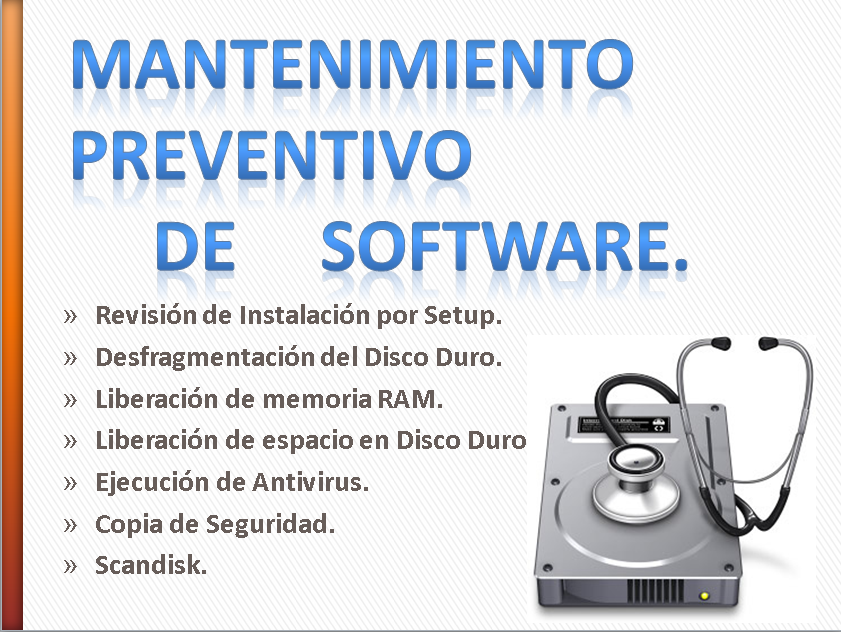 Mantenimiento Preventivo Y Correctivo De Hardware Y Software Mantenimiento Preventivo De Software 7045