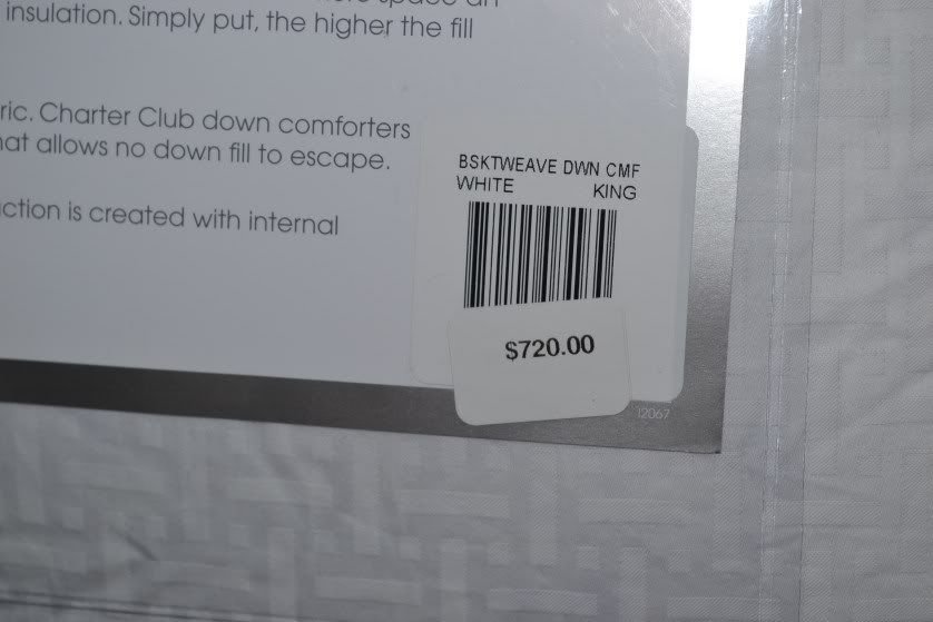 Charter Club Level 5 King Down Comforter 760 New Heavy Weight
