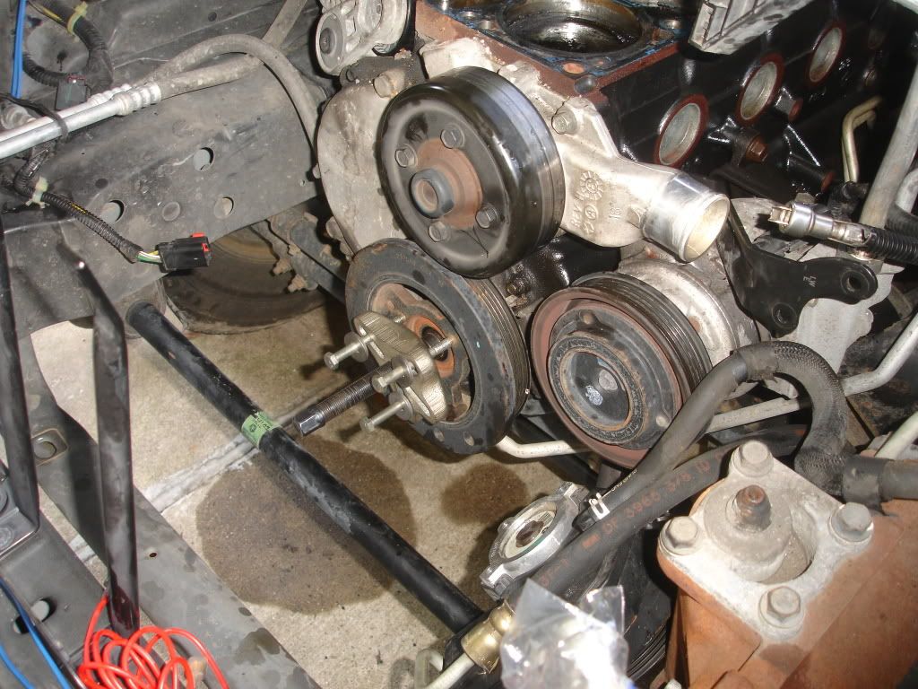 Jeep cherokee harmonic balancer removal