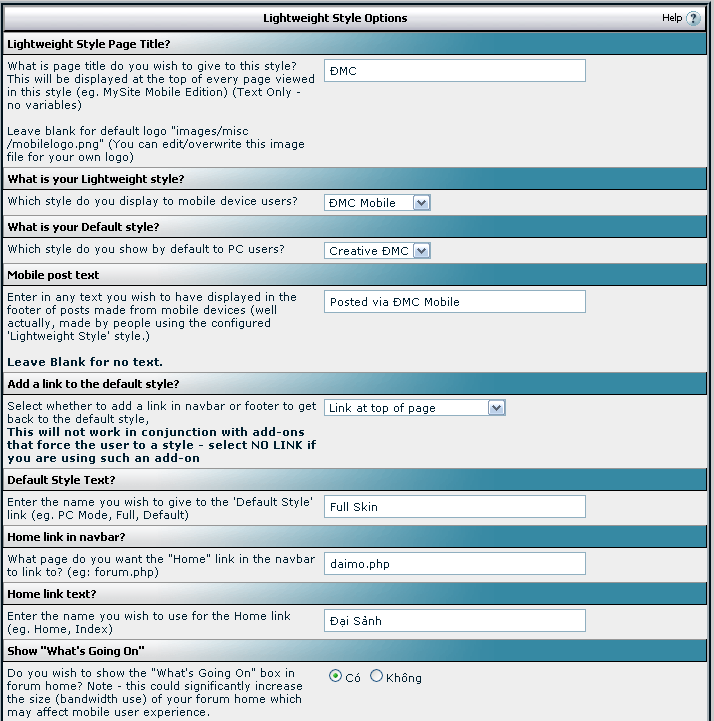 Mobile Style vBulletin 4