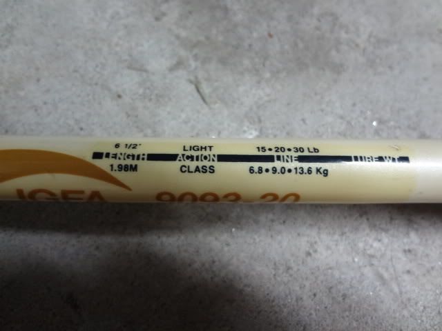 WTB Daiwa IGFA 9093-20 tournament graphite rod | Bloodydecks