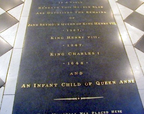 Henry VIII Tomb Infant Child of Queen Anne grave