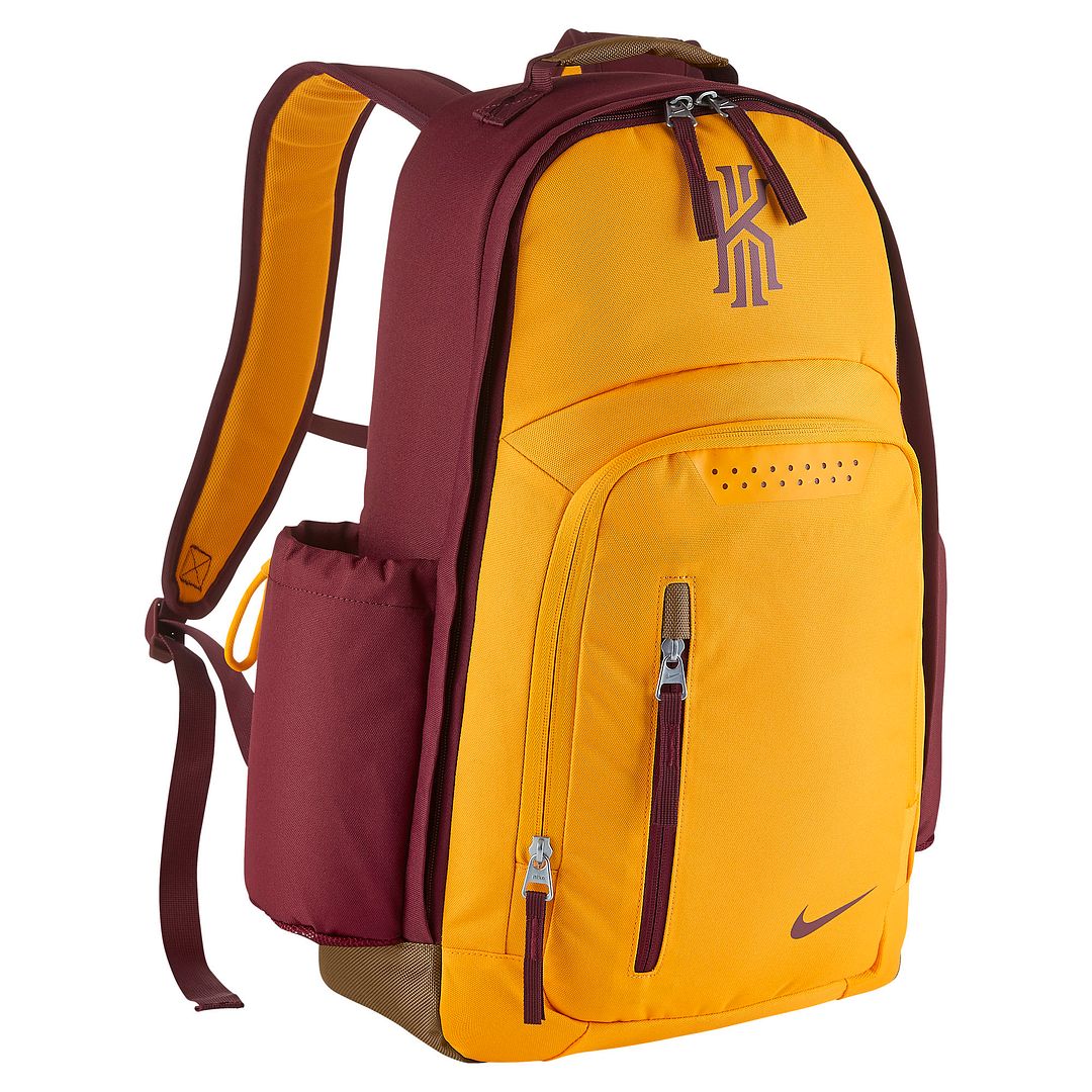 kyrie backpack black and gold