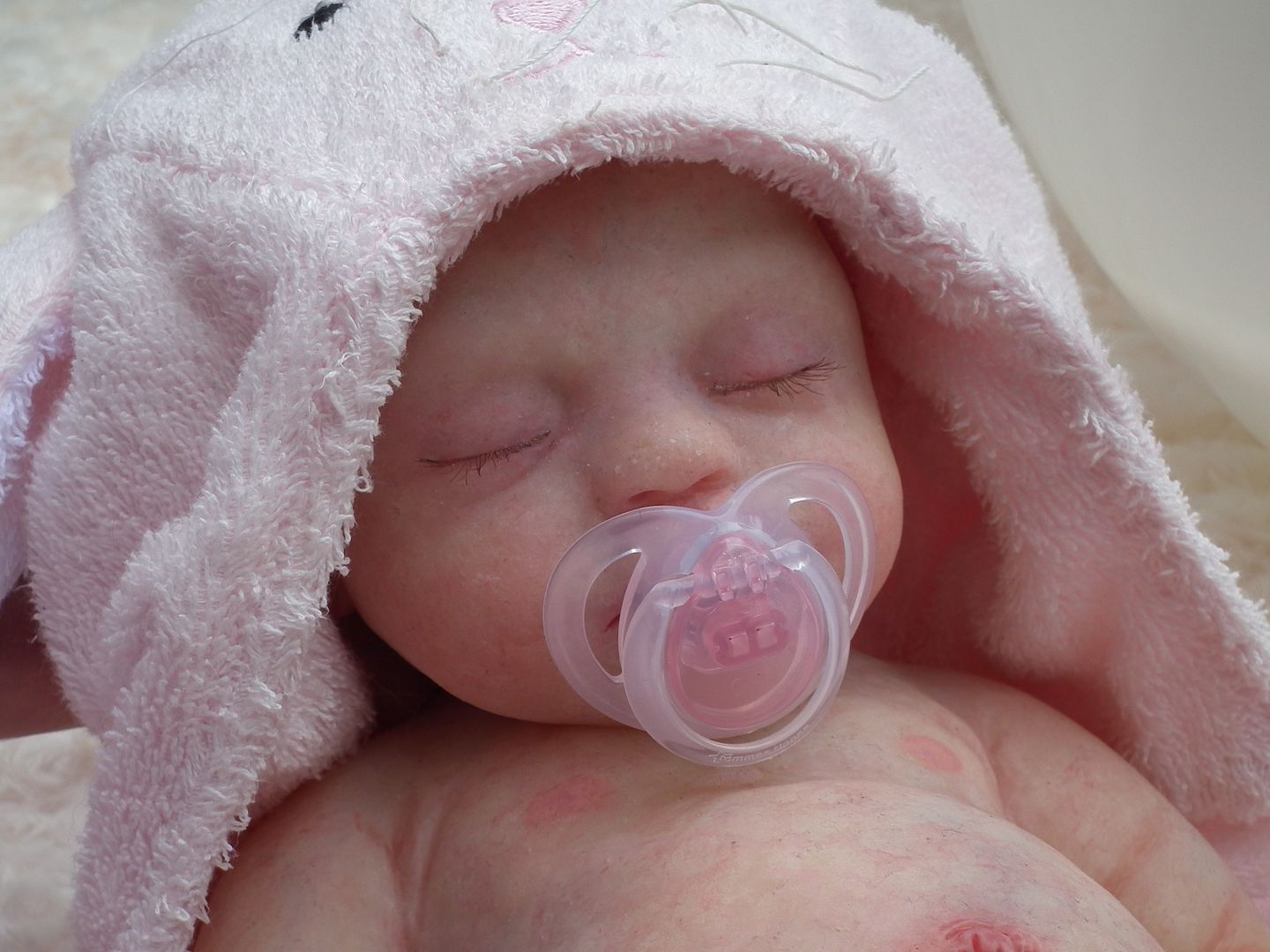 ♥ FULL BODY reborn lifelike baby girl doll ♥ solid PLATINUM SILICONE ...