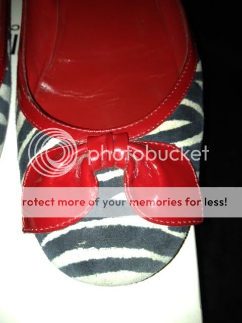 AUTHENTIC MOSCHINO CHEAP & CHIC ZEBRA PRINT FLAT SHOES  