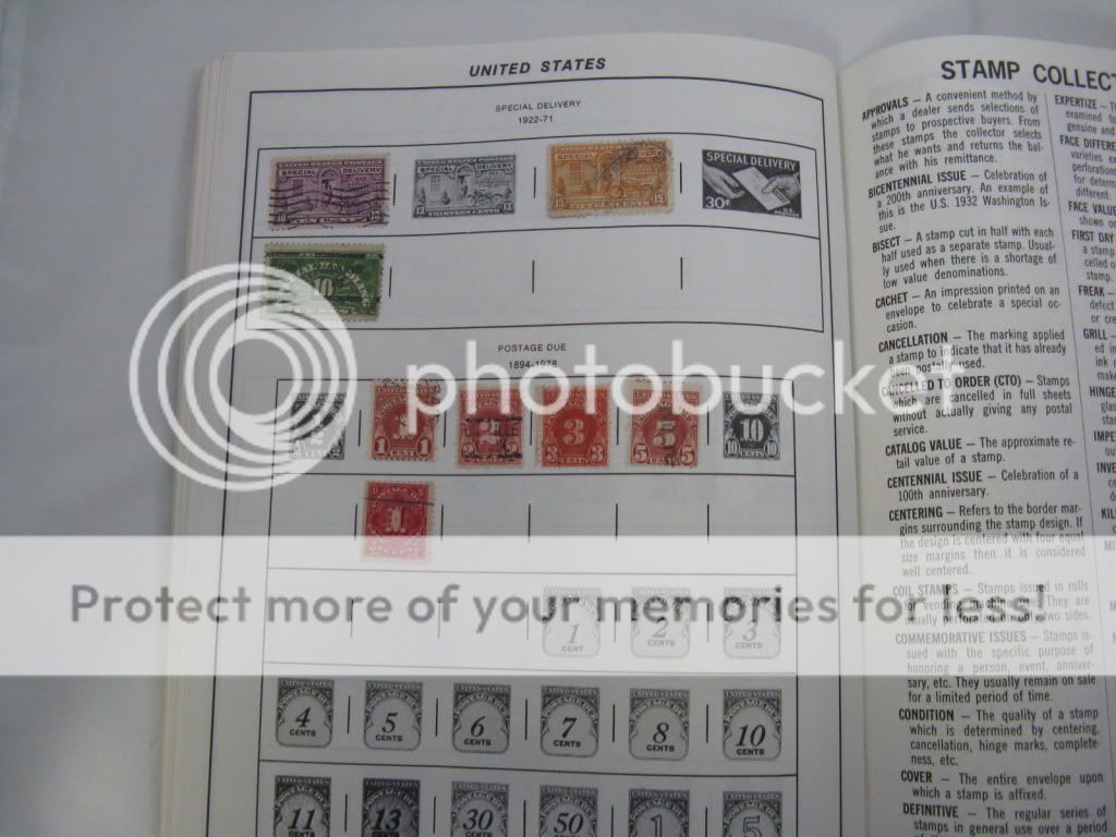 US Stamp Collecting Album 1847   1978 & 1979 Commemorative Stamps 