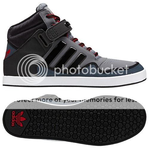Adidas Adi Rise AR 2 0 D1 Lead Black Scarlet Velcro Strap Mid Mens 