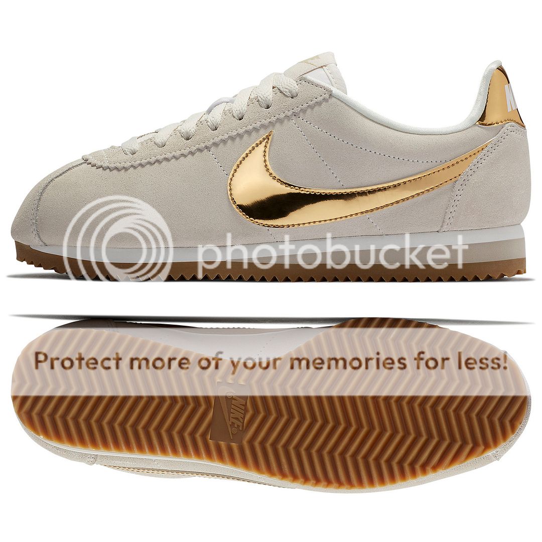 nike cortez beige gold