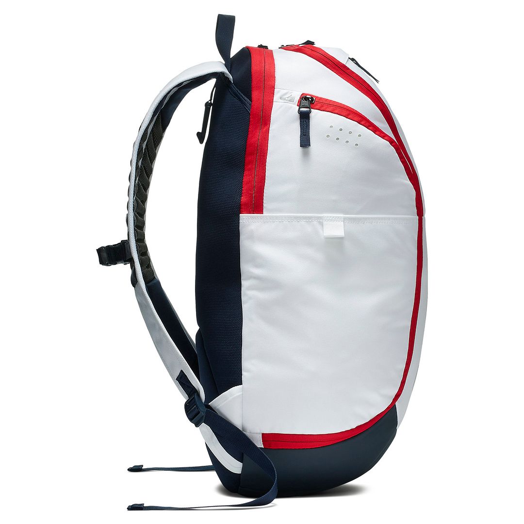 red basketball backpack