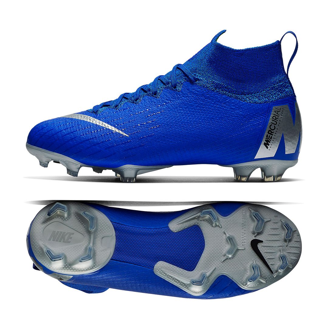 blue kids soccer cleats