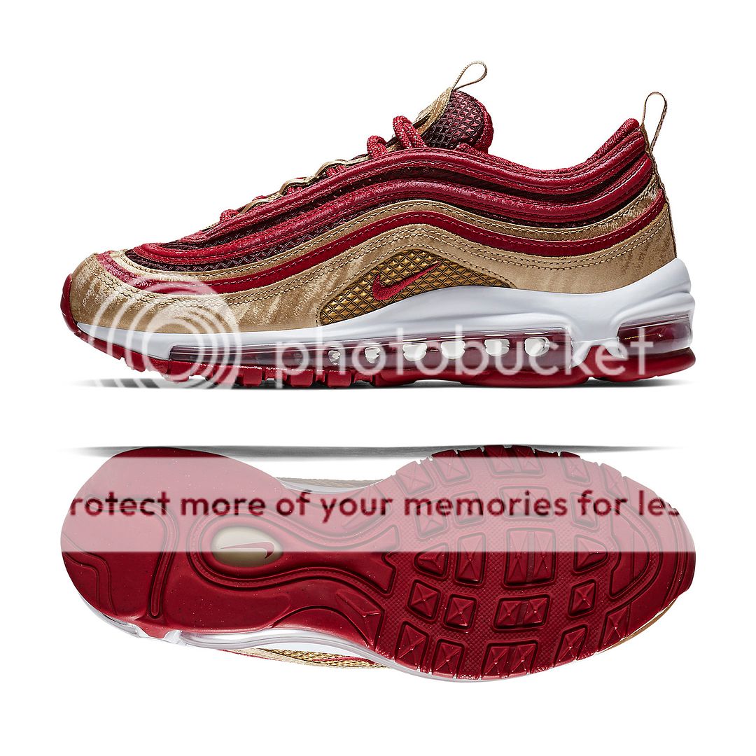 nike air max 97 red and gold