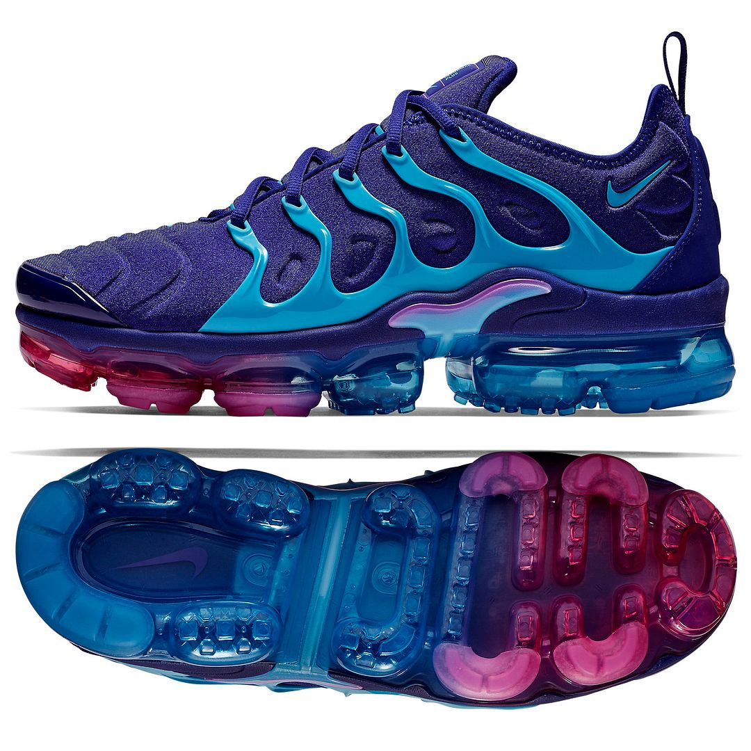 vapor max purple and blue